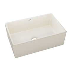 ELKAY Elkay SWUF28179BI Fireclay 1-Basin Farmhouse Kitchen Sink, 29-7/8 inch L x 19-3/4 inch W x 10-1/16 inch D, Biscuit