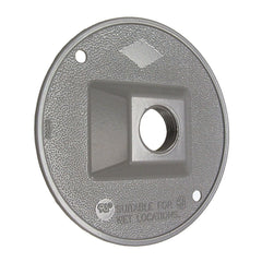 HUBBELL Hubbell 5193-0 RACO RND WP CLUSTER CVR (1) 1/2 IN. OUTLET GR 05016951930