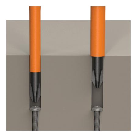 KLEIN TOOLS Klein Tools 32286 2-in-1 Insulated Flip-Blade Screwdriver, #1 Phillips and 3/16 in Slotted