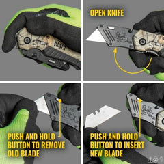 KLEIN TOOLS Klein 44135 Folding Utility Knife Camo Assisted-Open
