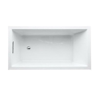 KOHLER Kohler K-1130-0 Underscore Acrylic End Drain Drop-In/Undermount Rectangle Bathtub 60 Inch x 32 Inch x 21 Inch