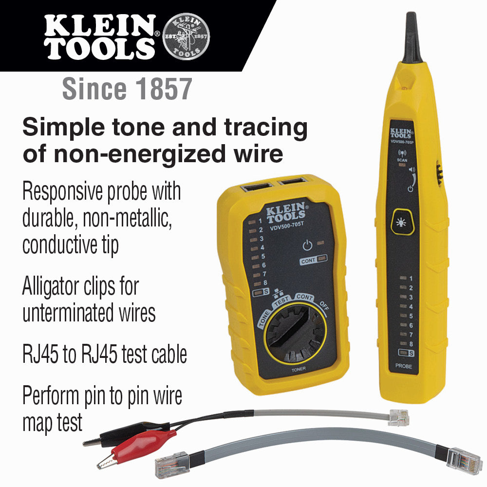 KLEIN TOOLS Klein Tools VDV500-705 Tone & Probe Test and Trace Kit