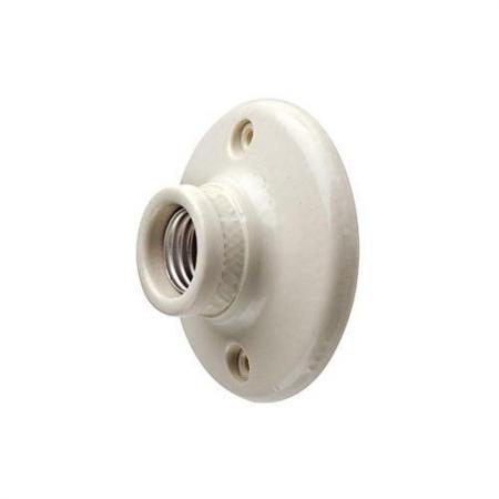 LEVITON Leviton 9874 250 Volt 660 W White Porcelain Twist-Lock 1-Piece 1-Circuit Keyless Medium Incandescent Lampholder