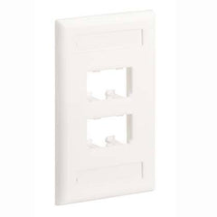 Panduit CFPL4WHY Mini-Com 4-Port Single Gang Faceplate
