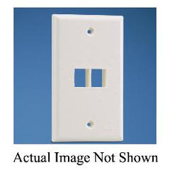 Panduit NK2FNWH PAN NETKEY FACEPLATE SINGLE GANG 2-MOD FLUSH-MT HORZ WHT