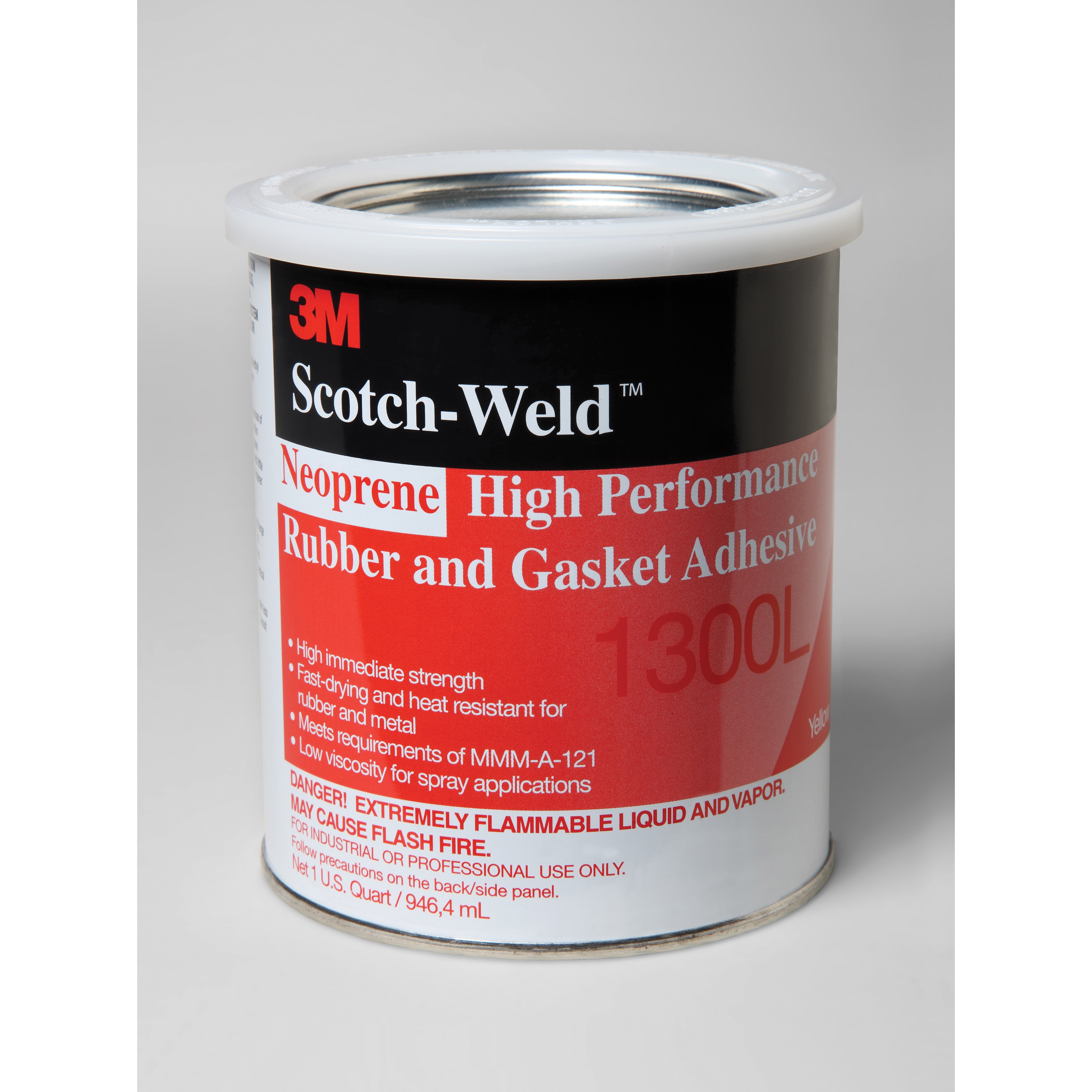 3M 3M 7000000806 Neoprene High Performance Rubber and Gasket Adhesive 1 qt Container