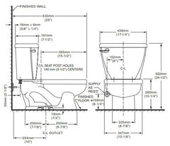AMERICAN STANDARD American Standard 4019828.020 Baby Devoro HET Tank 1.28 GPF