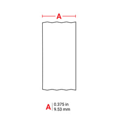 Brady M21-375-430 Label Polyester 0.375in x 21ft BK/CL