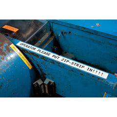 Brady M4C-1000-595-WT-BK All-Weather Vinyl Labels 1 x 25ft