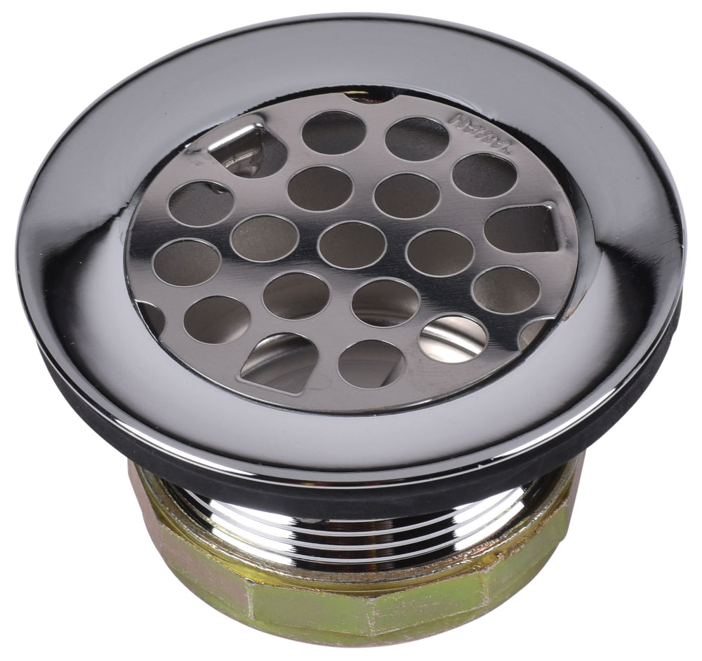 DEARBORN Dearborn Brass 774 Duplex Sink Strainer with Flat Grid and Rubber Stopper