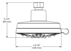 DELTA FAUCET Delta Faucet 52638-SS20-PK Multi Function Showerhead 2 GPM 5 Sprays Replacement MPN