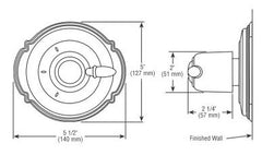 DELTA FAUCET Delta Faucet T11855-SS Victorian 3-Setting 2-Port Diverter Trim