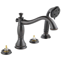 DELTA FAUCET Delta Faucet T4797-RBLHP Cassidy Roman Tub Faucet with Handshower in Venetian Bronze (Trim Only)