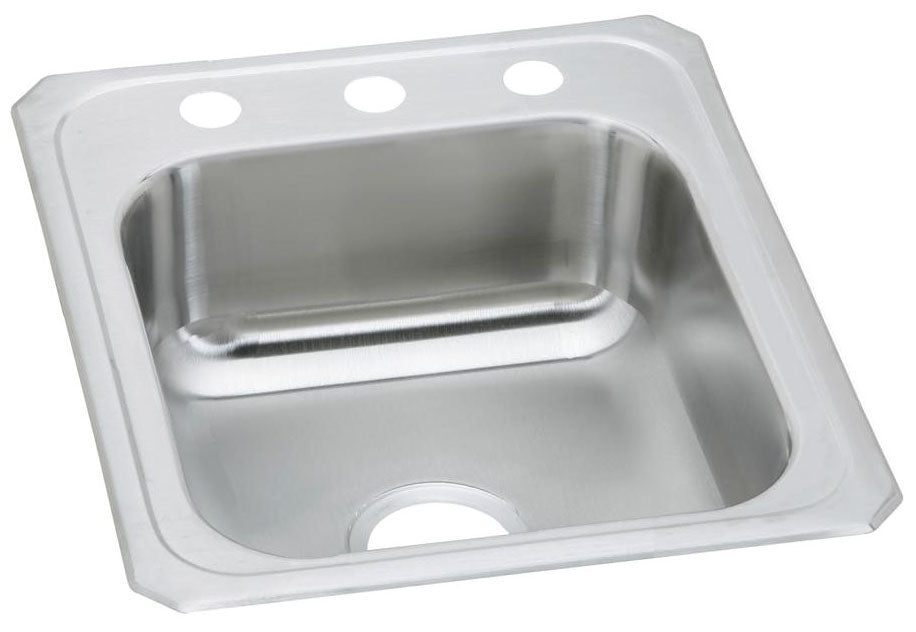 ELKAY Elkay CR17213 Celebrity Stainless Steel 17 x 21-1/4 x 6-7/8, 3-Hole Single Bowl Drop-In Sink