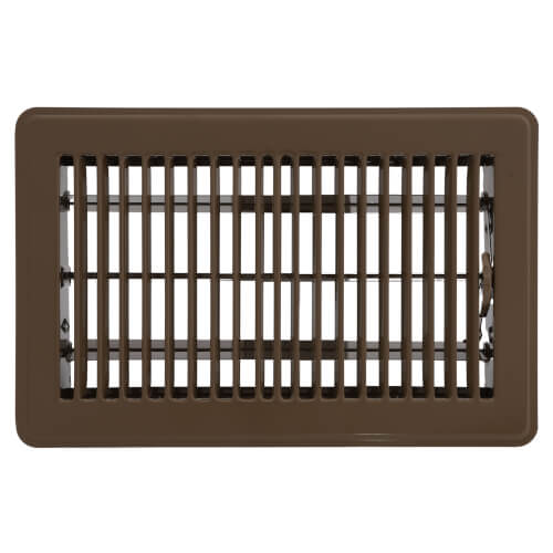 HART & COOLEY Hart & Cooley 10765 Floor Diffuser, 6 x 10 Golden Sand Steel Multi-Angle Fins Stamped 421 Model