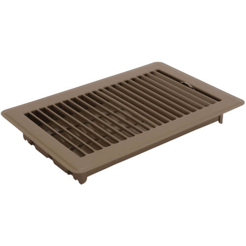 HART & COOLEY Hart & Cooley 10765 Floor Diffuser, 6 x 10 Golden Sand Steel Multi-Angle Fins Stamped 421 Model