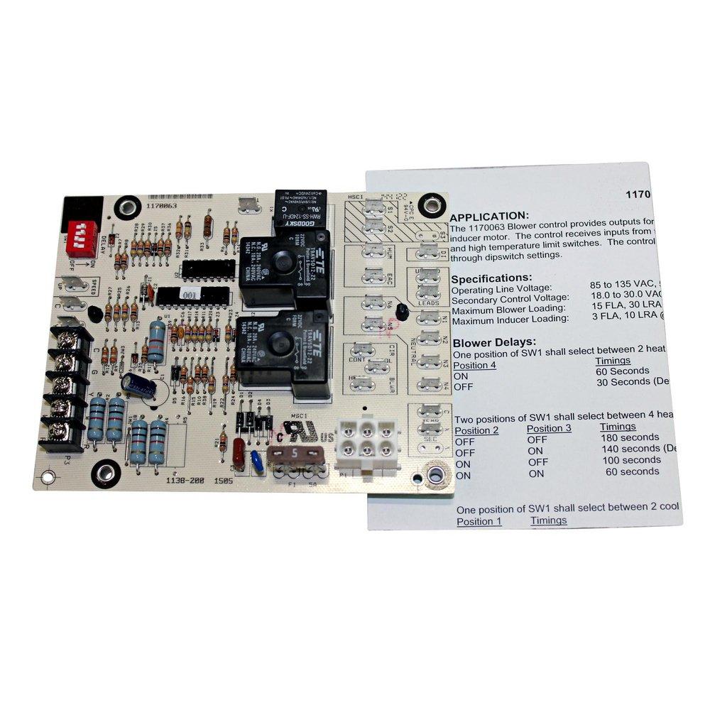 INTERNATIONAL COMFORT PRODUCTS 1170063 FAN CONTROL BOARDS