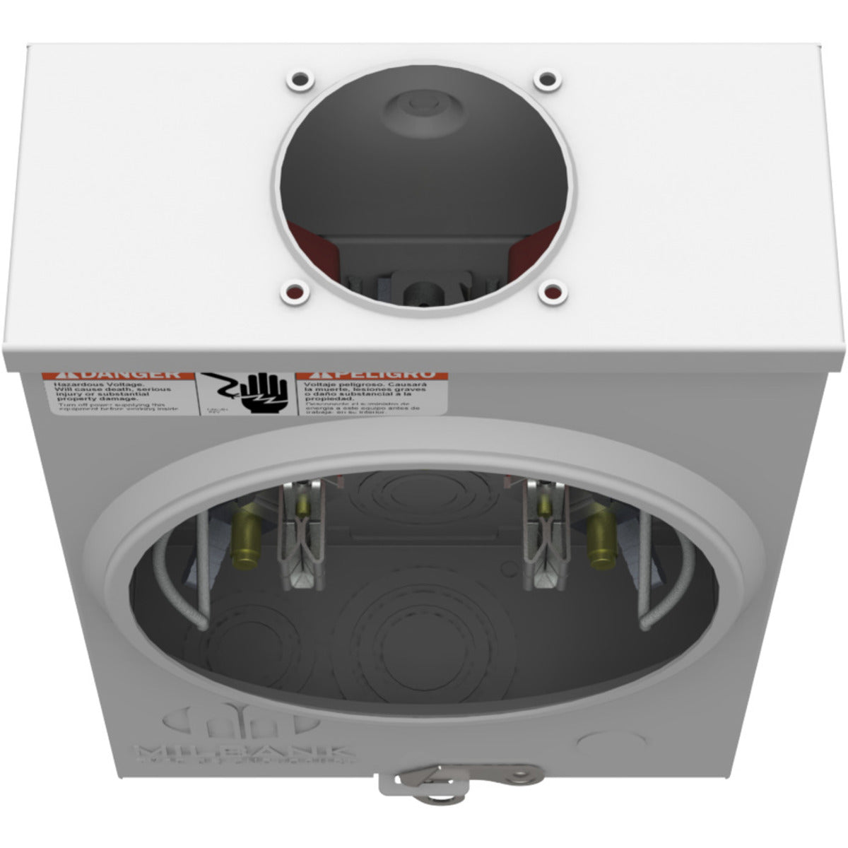 MILBANK Milbank U7487-RL-TG-KK-BLG 4 Term, Ringless, Small Hub Opening, Triplex Ground, Horn Bypass, 7-8 inch Barrel Lock Ground with Bracket Provision, 125 Amp