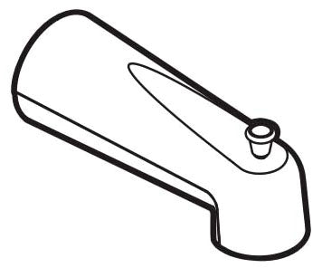 MOEN Moen 3853 Tub Spout Diverter Chrome 1/2 Slip Fit