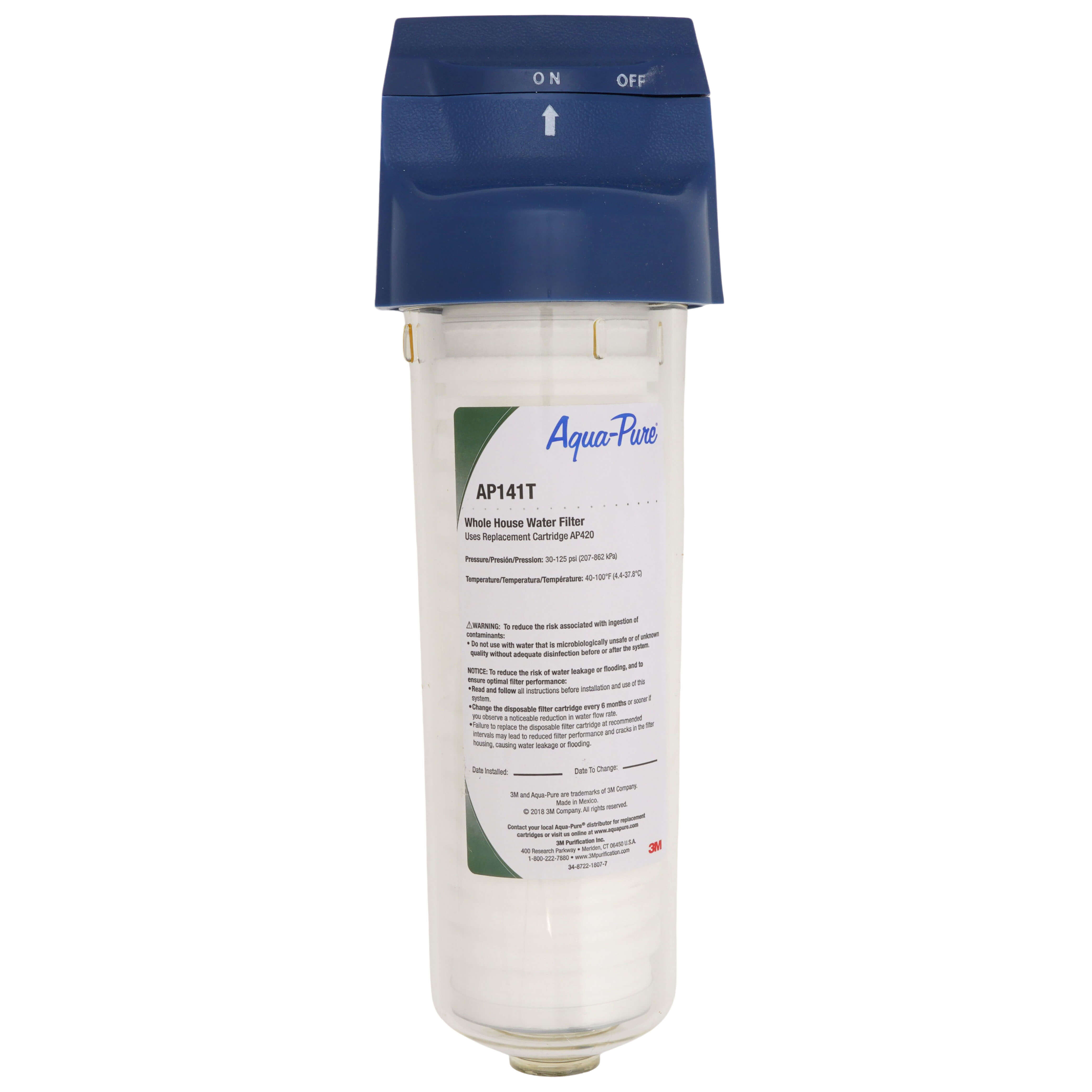3M 3M Aqua-Pure 5530016 Aqua-Pure AP141T Whole House Water Filter for 1 to 2 Bathroom Homes