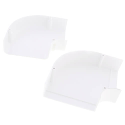 DIVERSITECH DiversiTech 230-FB4W 4 SpeediChannel 90-Degree Flat Bend White