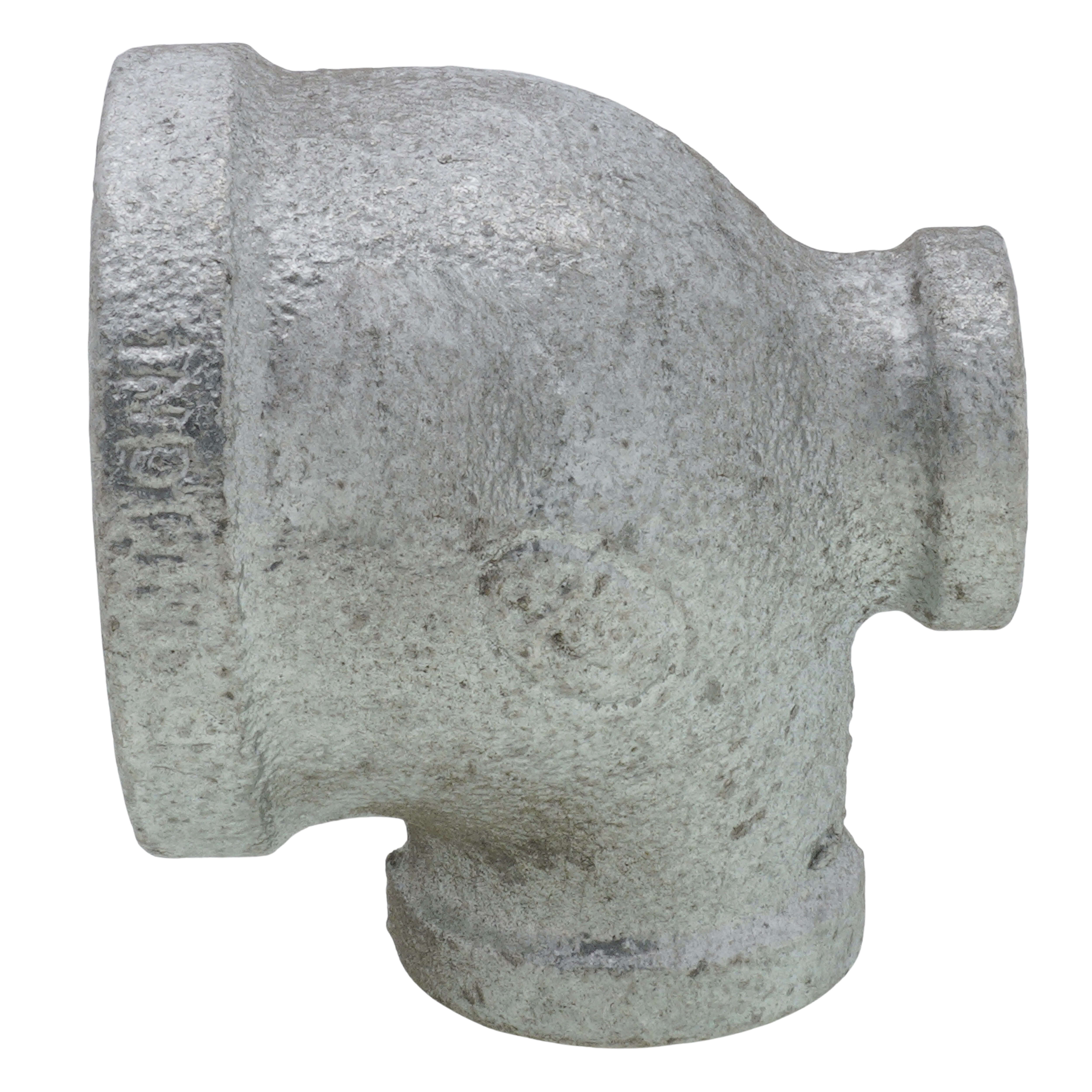 EVERFLOW Everflow GMRT1205 | 1-1/2 X 1/2 X 3/4 Galvanized Reducing Tee