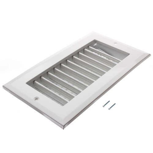 HART & COOLEY Hart & Cooley 22442 8 x 4 White Sidewall/Ceiling Register (A618MS Series)