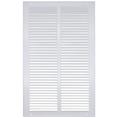 Hart & Cooley 43322 12 x 20 White Sidewall/Ceiling Return Air Grille