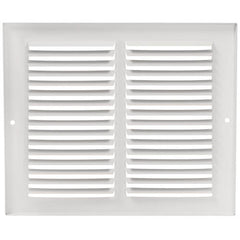 Hart & Cooley 43309 10 x 8 Wall Opening Size White Sidewall/Ceiling Return Air Grille