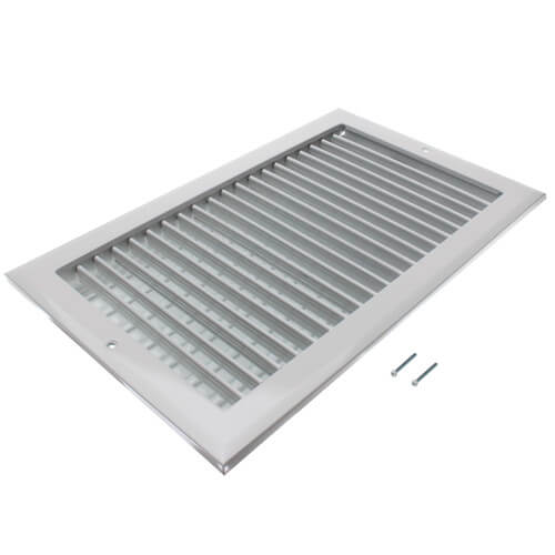 HART & COOLEY Hart & Cooley 22459 14 x 8 White Sidewall/Ceiling Register A618MS Series