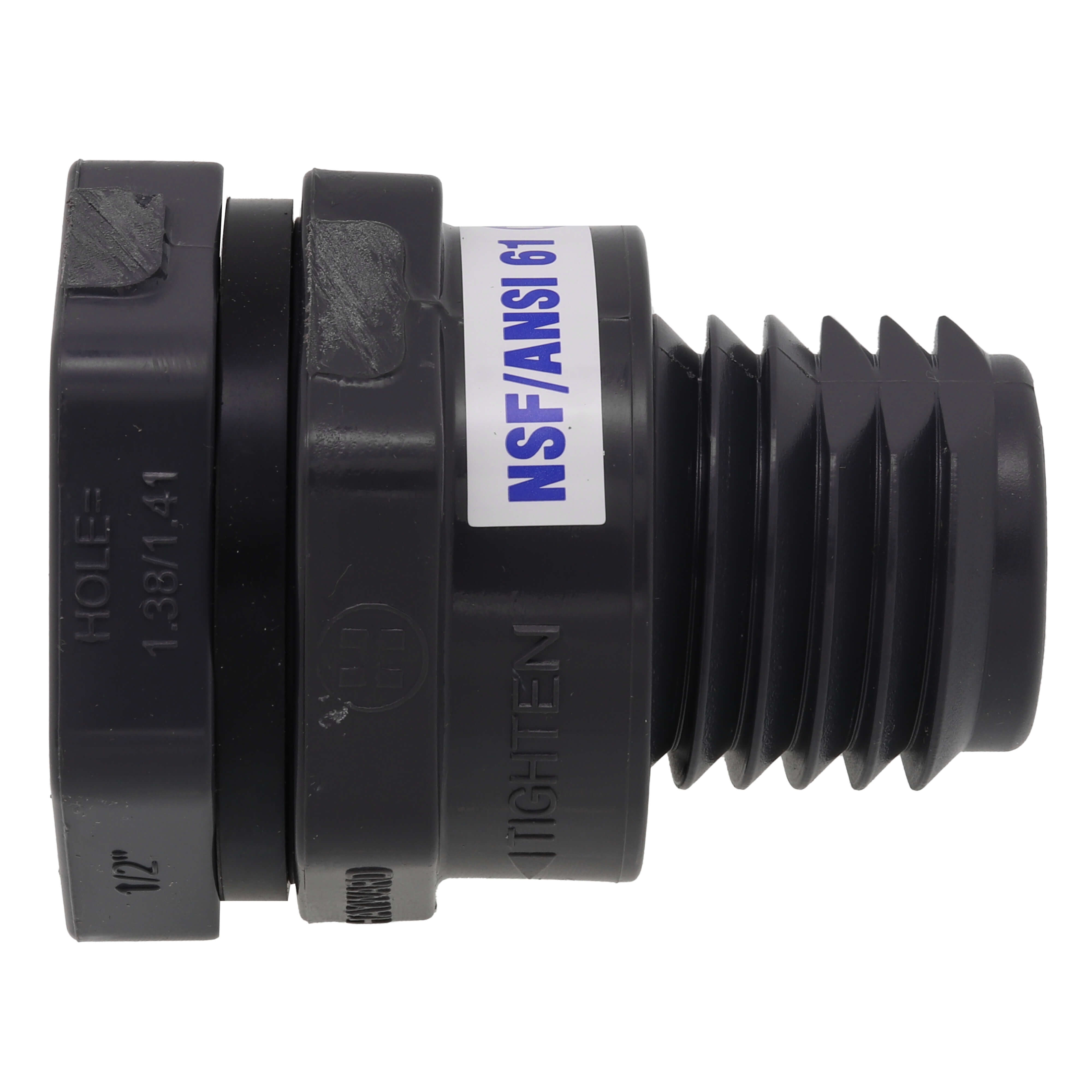 HAYWARD Hayward BFAS1007TES 3/4 PVC Bulkhead Fitting w/ EPDM Gasket (Thread x Thread)