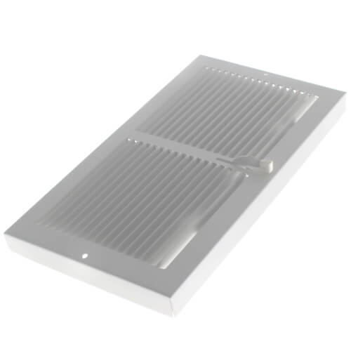 HART & COOLEY Hart & Cooley 43621 12 x 6 Steel Baseboard Register with Plate Damper 654 Series