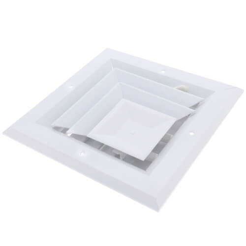 HART & COOLEY Hart & Cooley 50720 6 x 6 (Wall Opening Size) White Ceiling Diffuser