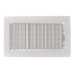 HART & COOLEY Hart & Cooley 75012 12 x 6 Wall Opening Size White Commercial Supply Register 821 Series
