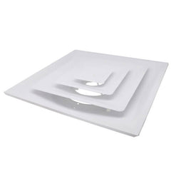 Hart & Cooley 50512 Steel Fixed Pattern Diffuser w/ 12 Collar FPD3 Series