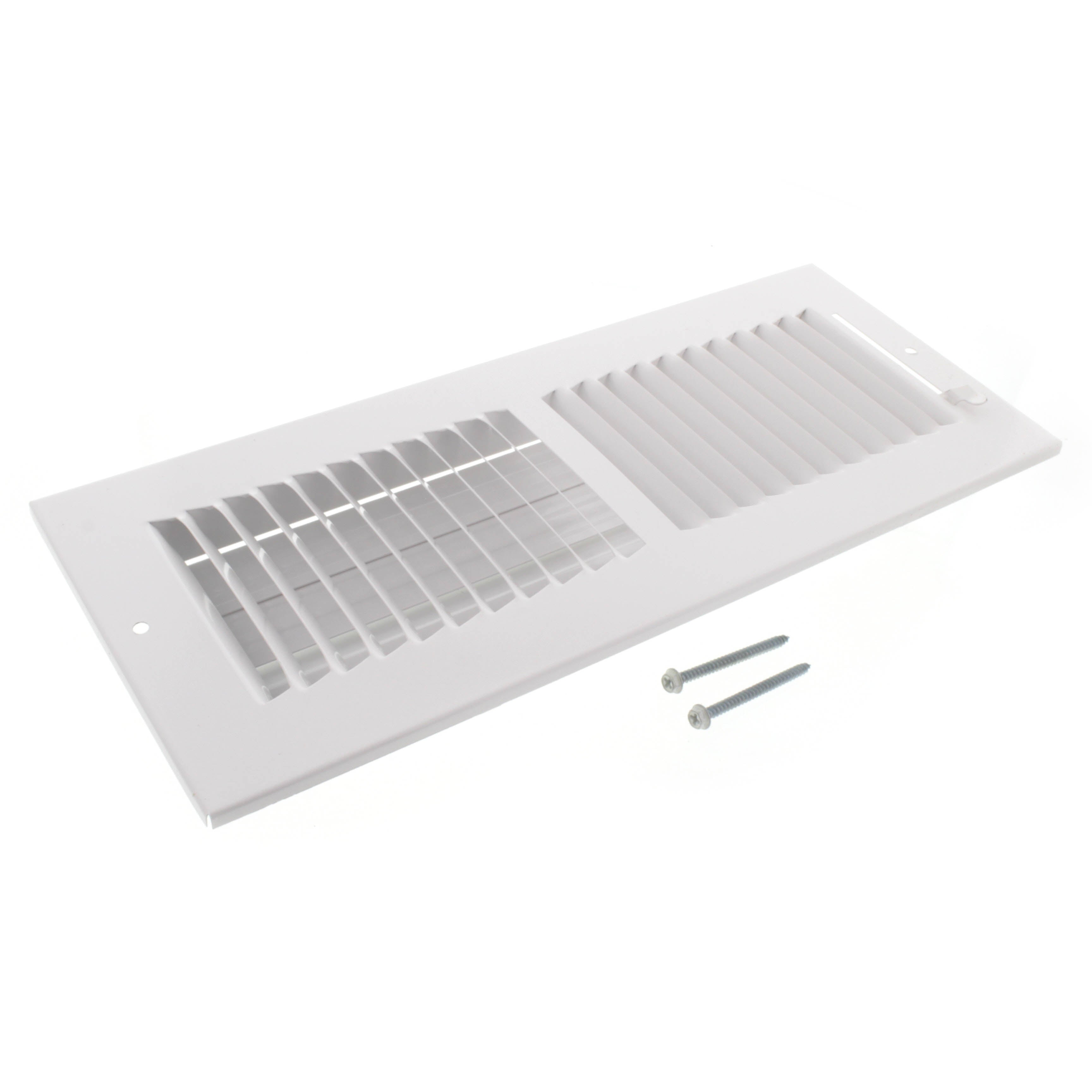 HART & COOLEY Hart & Cooley 703911 12 x 4 White Two-Way Steel Sidewall/Ceiling Register