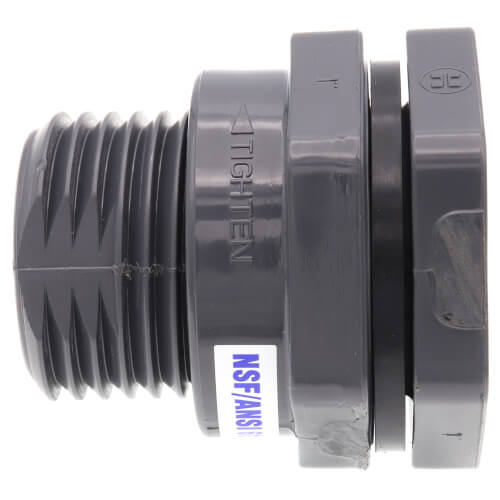 HAYWARD Hayward BFAS1010TES 1 PVC Bulkhead Fitting w/EPDM Gasket - Replacement MPN