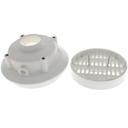 SIOUX CHIEF Sioux Chief 864-W2P LittleMax 2 inch Round PVC Floor Sink, White