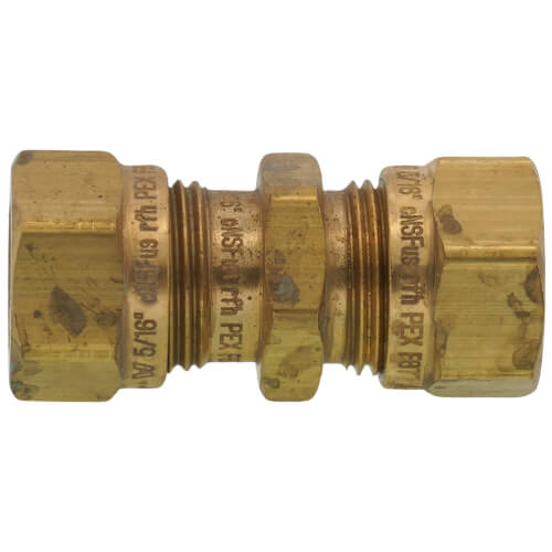 UPONOR Uponor A4010313 QuikTrak® 5/16 in. Brass PEX Compression Repair Coupling