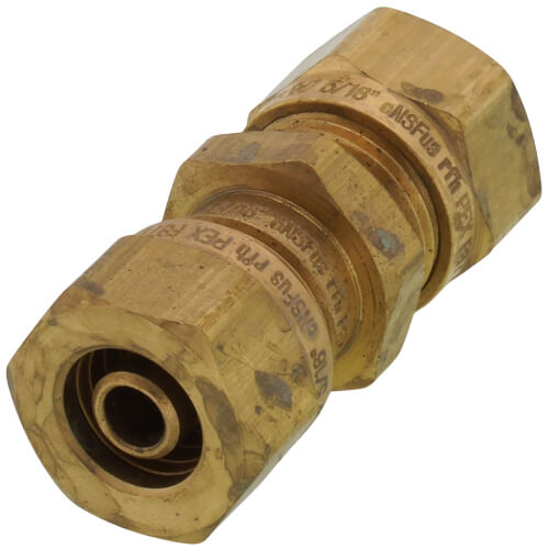 UPONOR Uponor A4010313 QuikTrak® 5/16 in. Brass PEX Compression Repair Coupling