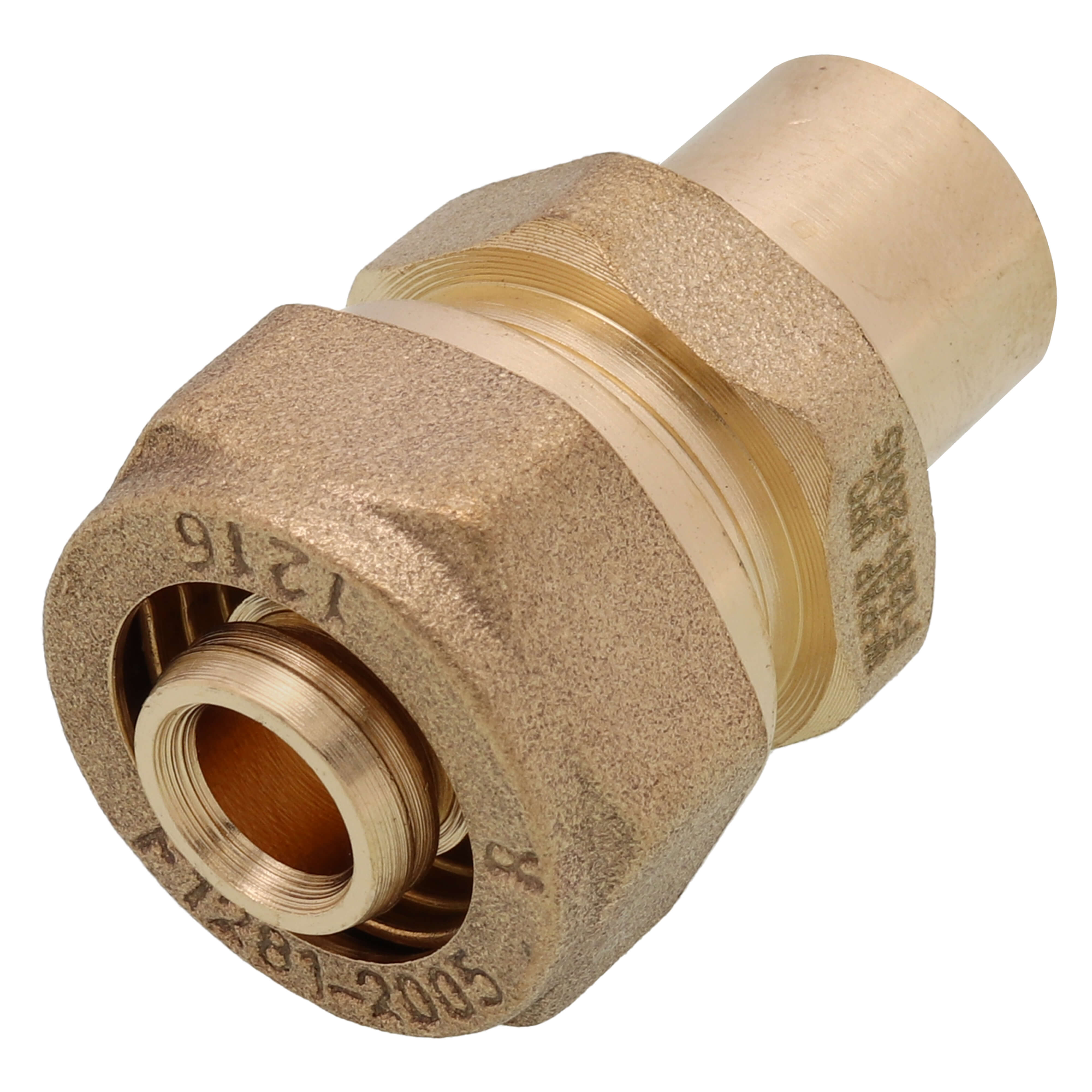 WATTS Watts 81010731 RadiantPEX-AL 1/2 in. Brass PEX Compression x 1/2 in. Male Sweat Adapter