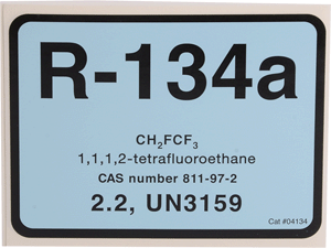 DIVERSITECH DiversiTech 04134 Refrigerant ID Labels 3 x 4 Adhesive Vinyl Pack of 10