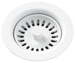 ELKAY Elkay LKQS35WH - Drain Fitting with Removable Basket Strainer and Rubber Stopper White