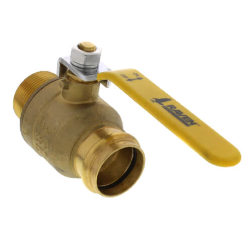 EVERFLOW Everflow 320M002-NL 2 Press X MIP Brass Ball Valve Lead Free