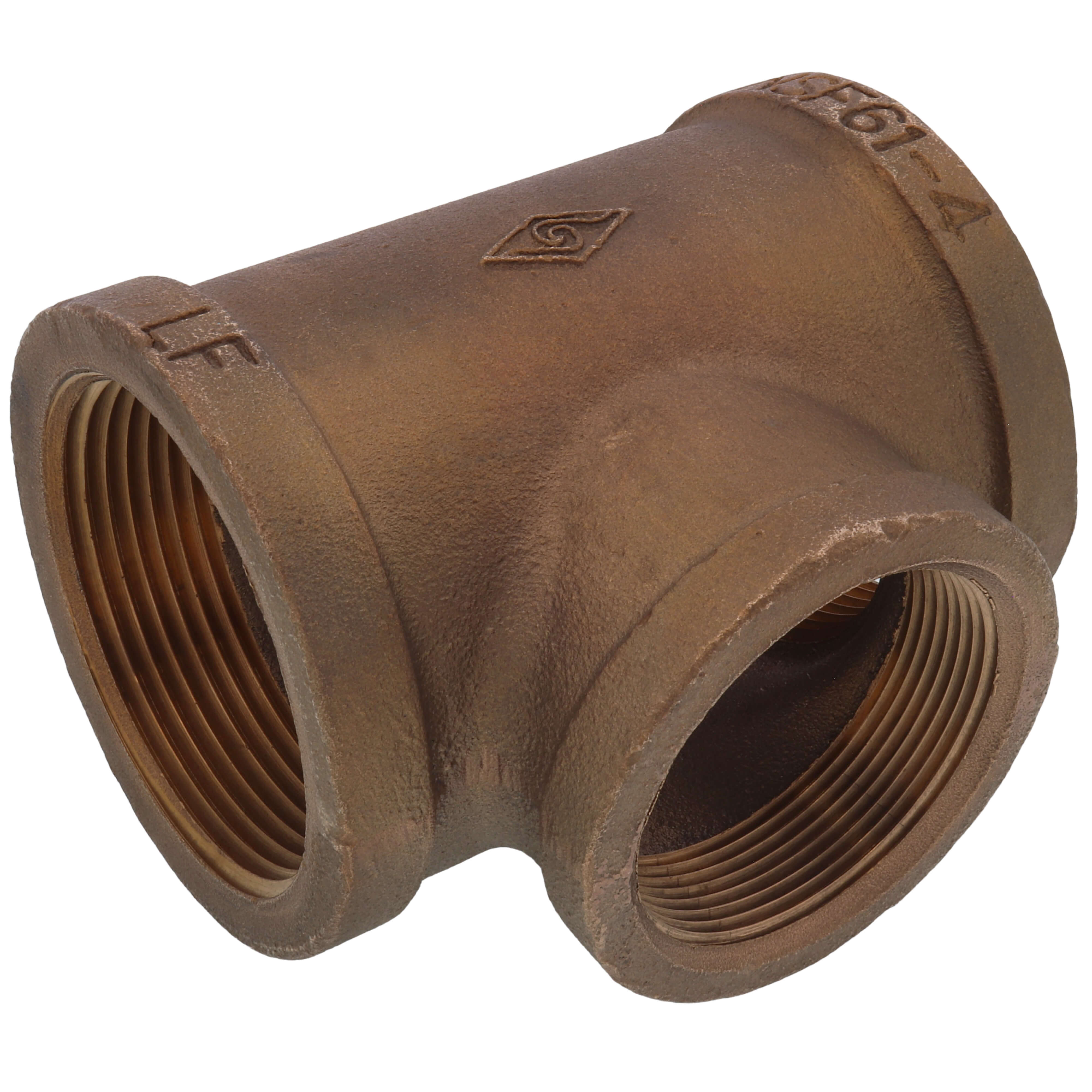 EVERFLOW Everflow BRRT2122-NL 2-1/2 X 2 Reducing Tee - 2 Size Brass Lead Free
