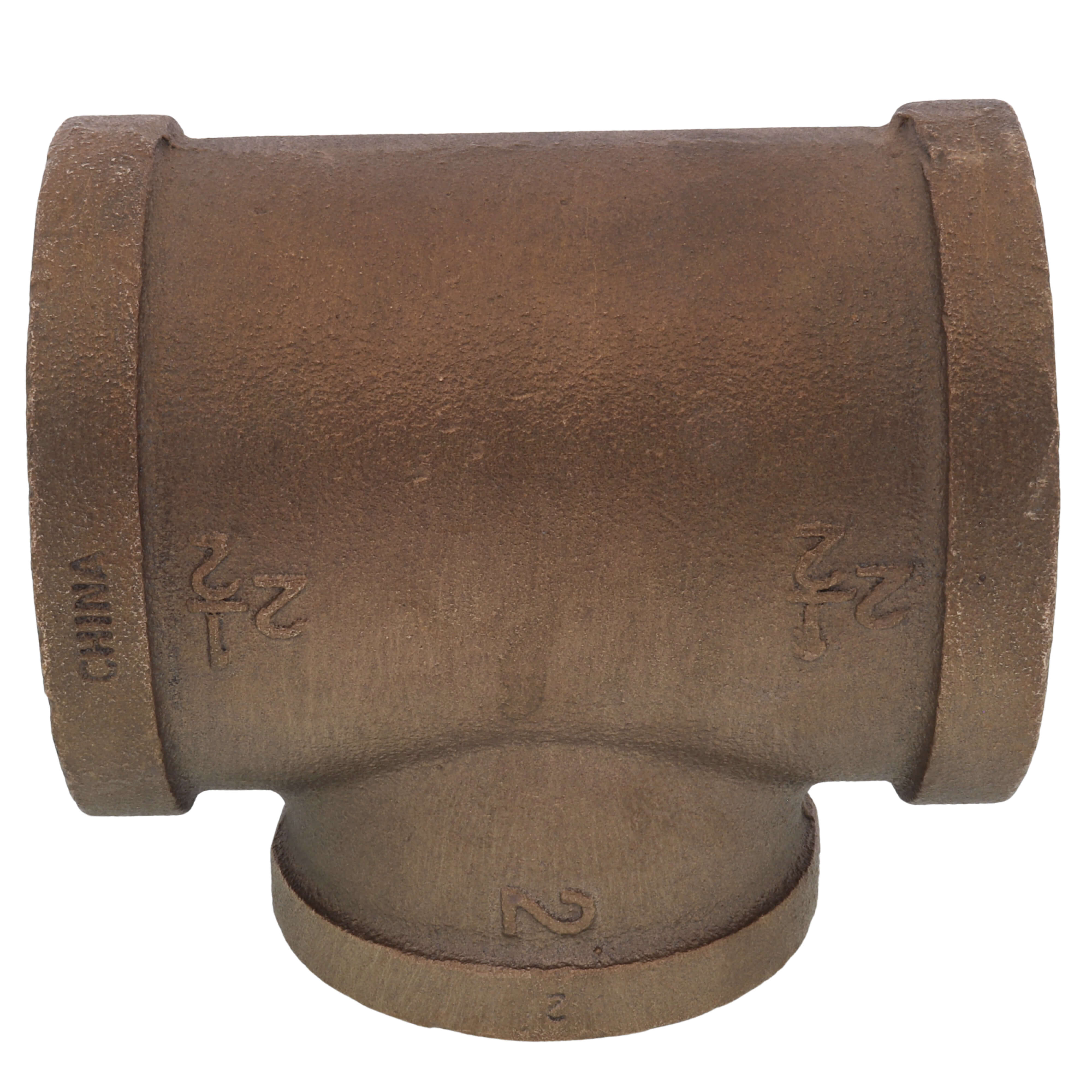 EVERFLOW Everflow BRRT2122-NL 2-1/2 X 2 Reducing Tee - 2 Size Brass Lead Free