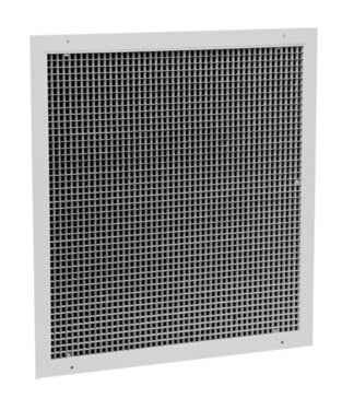 HART & COOLEY Hart & Cooley 45504 22 x 22 Aluminum Egg Crate Return Grille w/ Insulated Back RE5TI Series