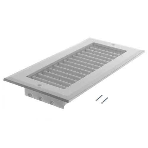 HART & COOLEY Hart & Cooley 22445 10 x 4 White Sidewall/Ceiling Register A618MS Series