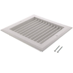 Hart & Cooley 26815 8 x 8 Wall Opening Size White Sidewall/Ceiling Register A618MS Series