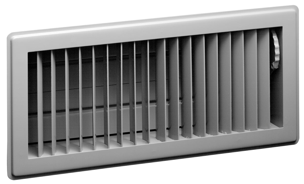 HART & COOLEY Hart & Cooley 10687 2 x 12 Wall Opening Size White Deluxe Floor Diffuser 411 Series